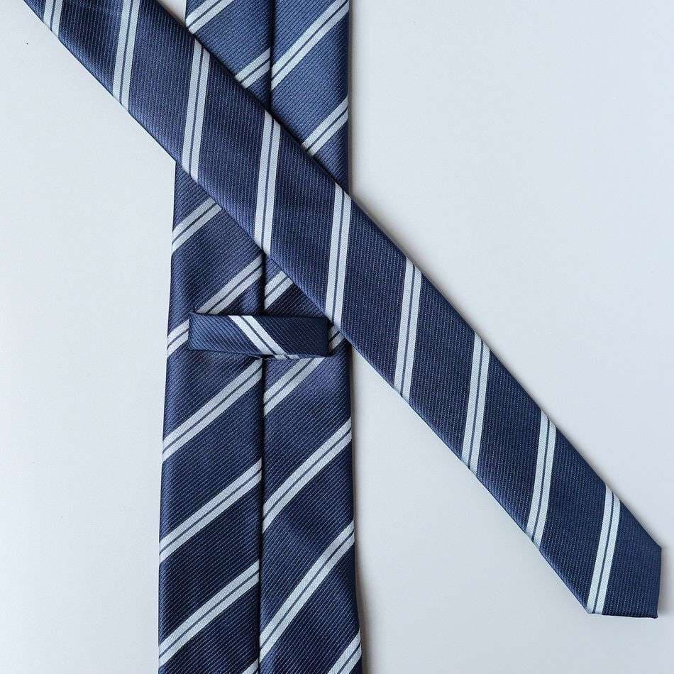  シンプル ストライプ柄 就活用ネクタイ