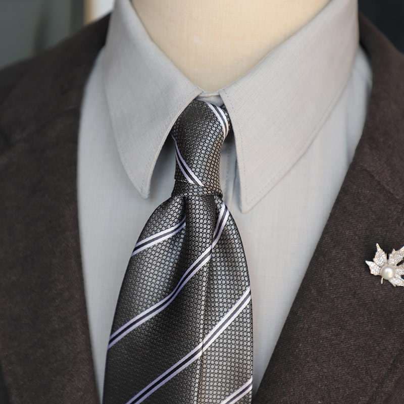  上品な柄ネクタイ三点セット