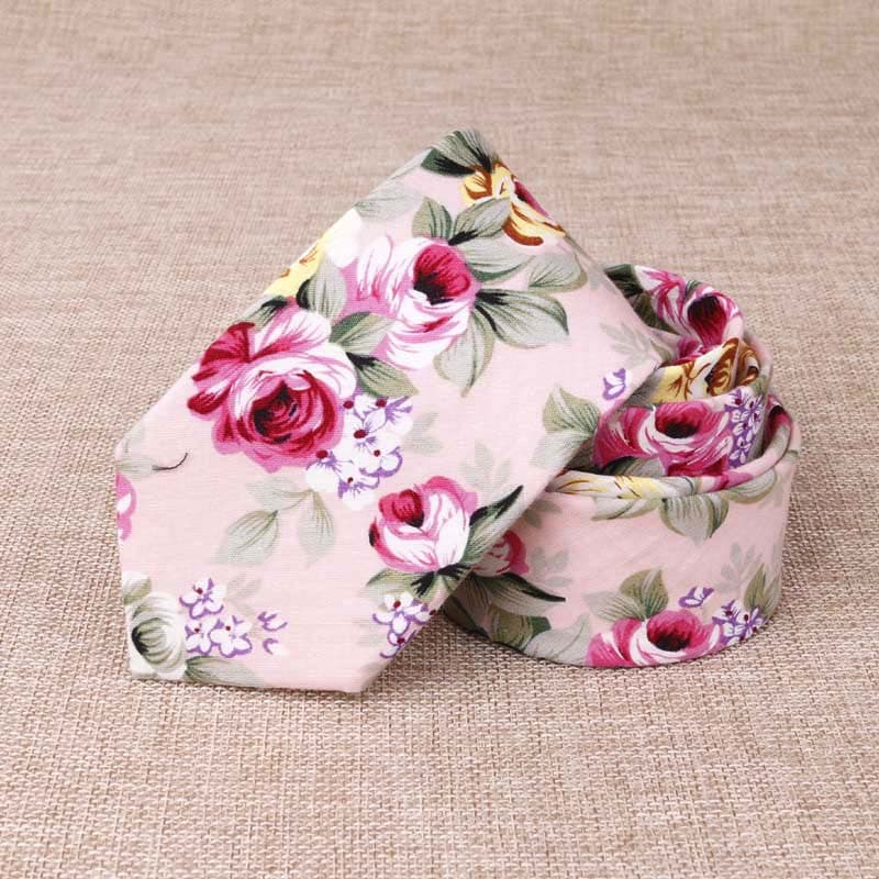  花柄ネクタイ 結婚式コレクション