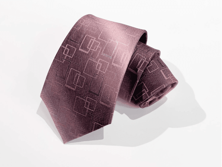  洗練された幾何学模様の婚礼用ネクタイ