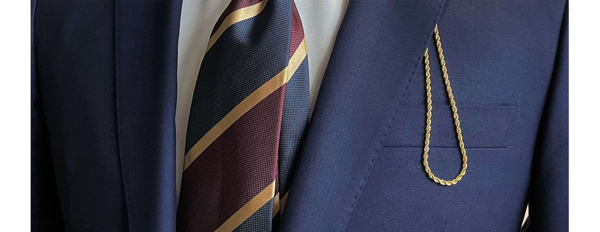  クラシック柄シルク素材ビジネスネクタイ