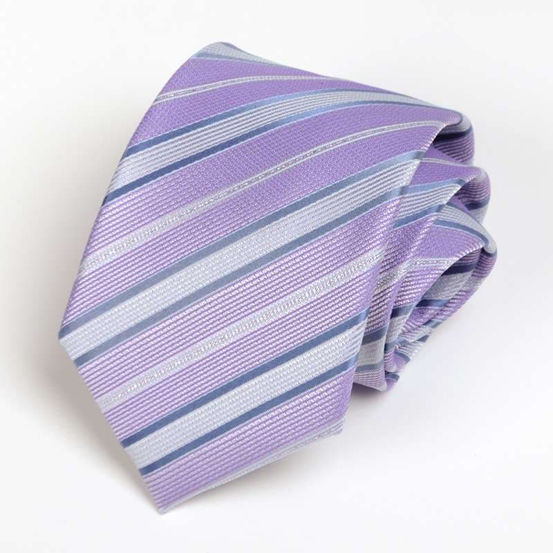  洗練ストライプシルク婚礼ネクタイ