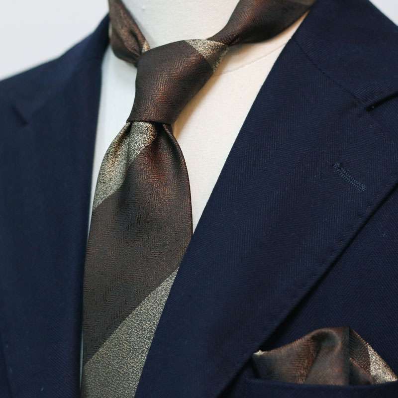  小紋柄シルク製フォーマルネクタイ