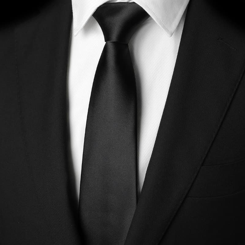 結婚式 ネクタイ 上質シルク調 儀礼用ネクタイ