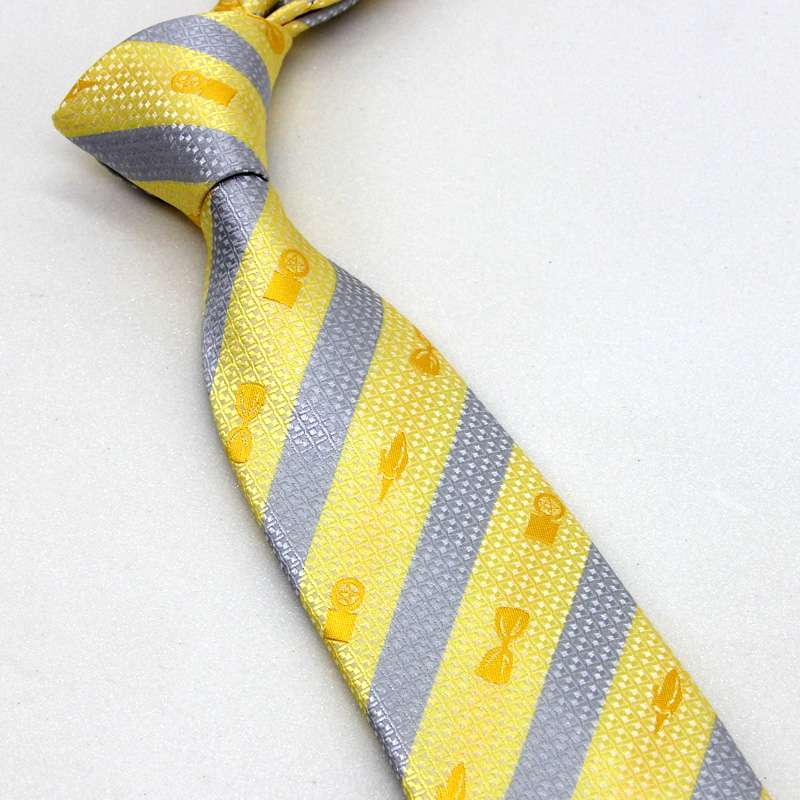  シボレー社ロゴ入りストライプネクタイ