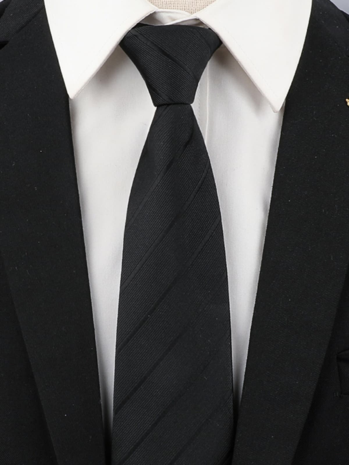 ネクタイ 斜め織り上質シルク風フォーマル
