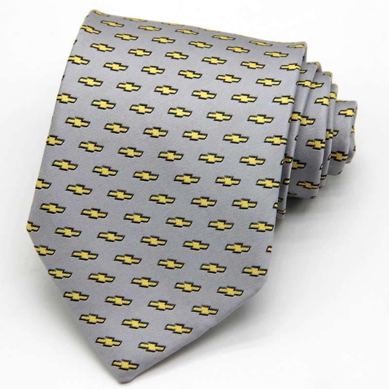  シボレー社ロゴ入りストライプネクタイ