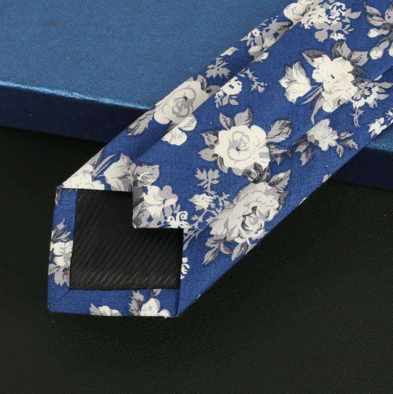 花柄シルクネクタイ