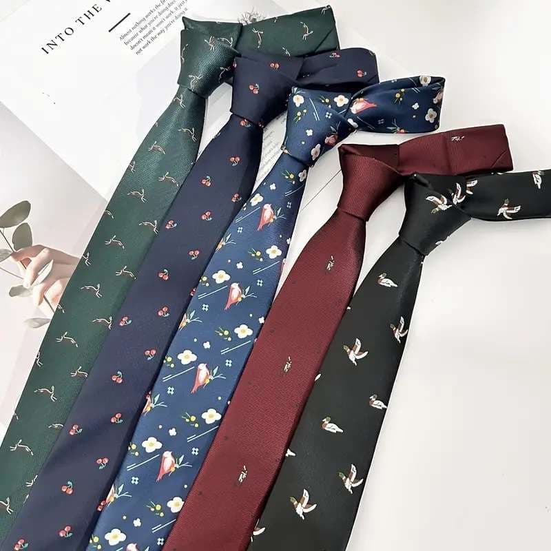  小紋柄シルクネクタイ