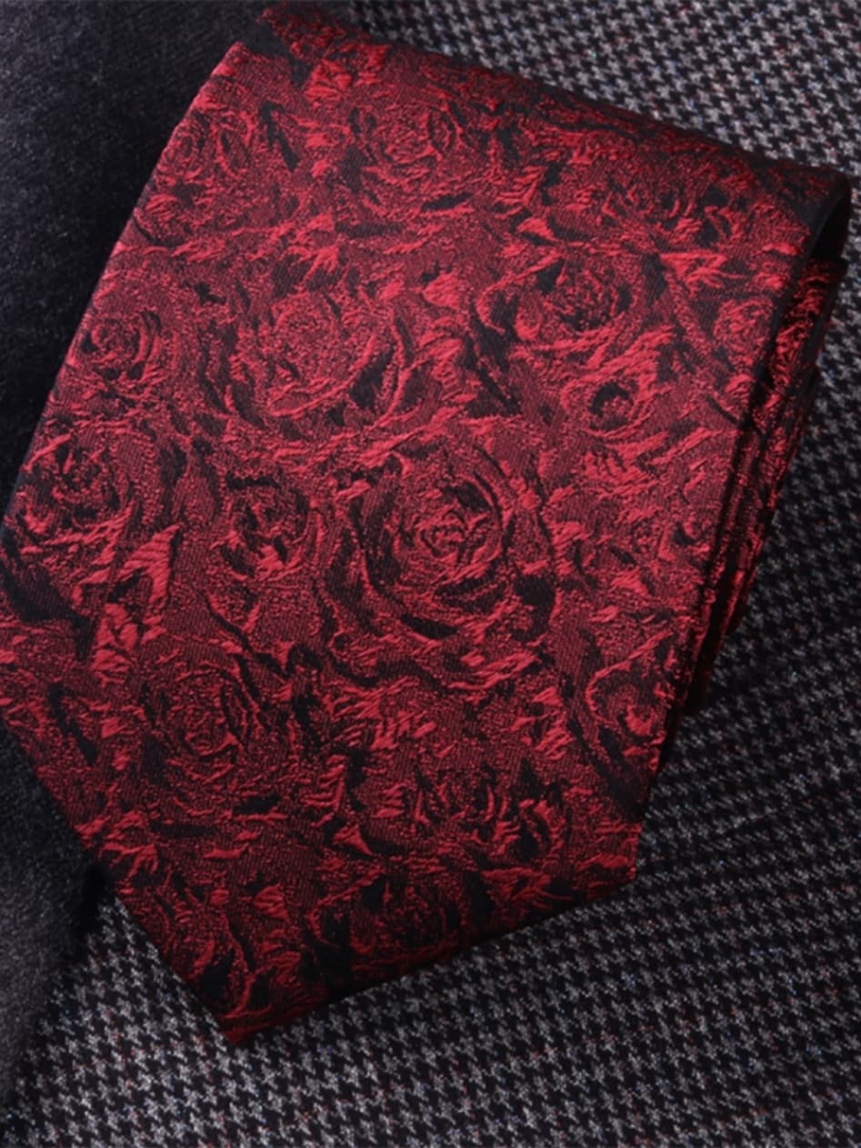 ネクタイ 華麗薔薇模様 祝宴ネクタイセット