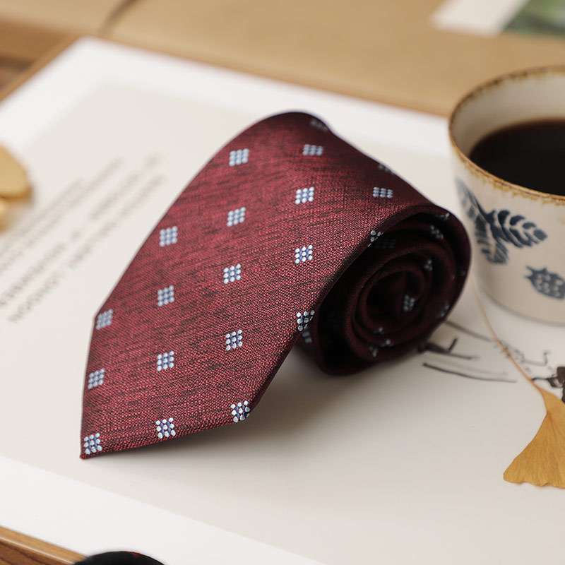 小紋柄シルクネクタイ・ポケットチーフセット